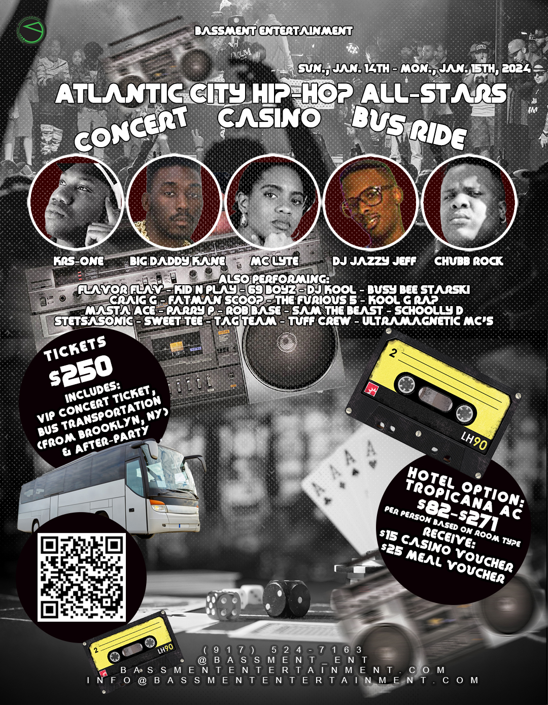 Hip-Hop All-Stars Concert Flyer